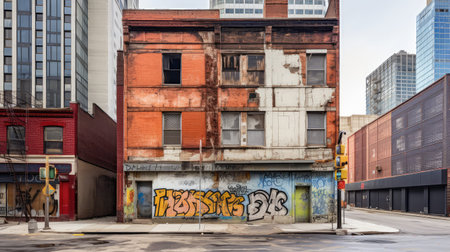 modern street skyscraper buildingの素材