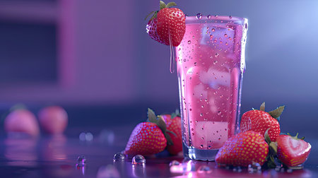 drink pink lemonade strawberryの素材