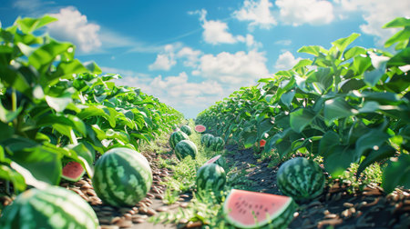 fruit watermelon patchの素材