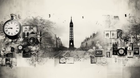 antique modern vintage backgroundの素材