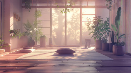 relaxation yoga flat designの素材