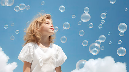 abstract white blue backgroundの素材