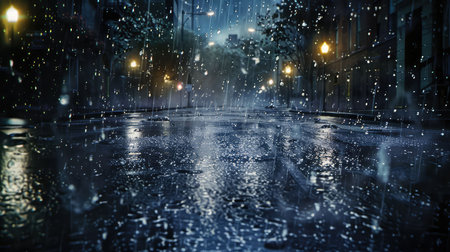 lightning hard rainの素材