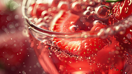 refreshing strawberry sodaの素材