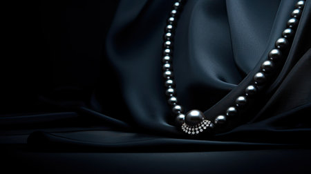 fashion black jewelry backgroundの素材