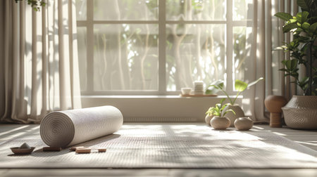 exercise yoga mat at homeの素材