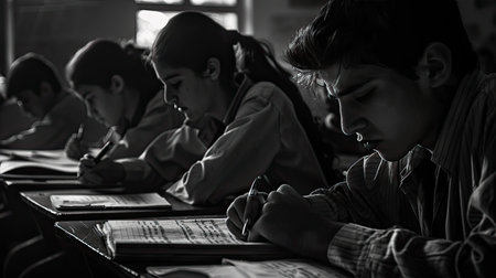 student school black and whiteの素材