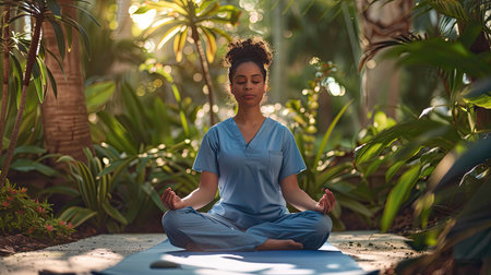 wellness nurse yogaの素材