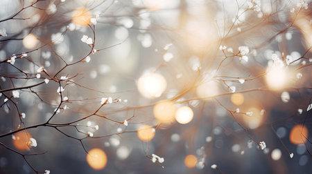 dreamy white blurred lightsの素材