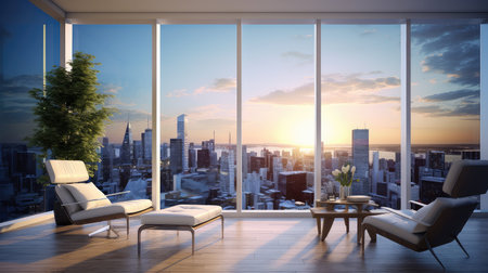 design modern blurred roomの素材