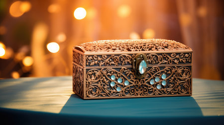 pearls box jewelry backgroundの素材