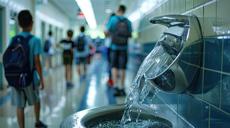gulp school water fountainの素材