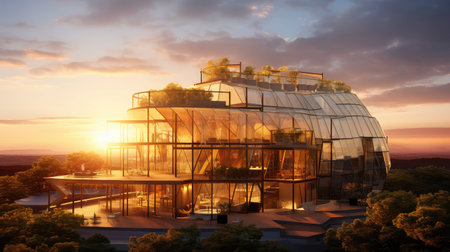 design sun house buildingの素材