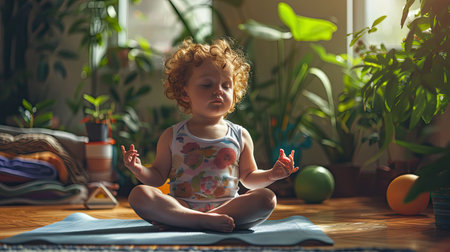 exercise toddler yogaの素材