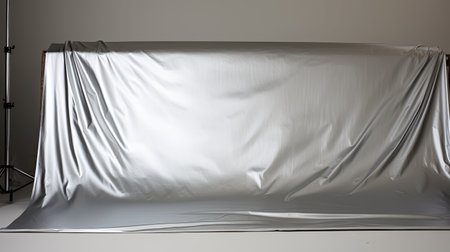 shiny sheet silver backgroundの素材