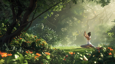 flexibility asian yogaの素材