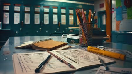 ruler school checklistの素材