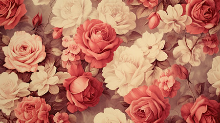 flowers rose love backgroundの素材