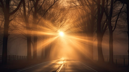 glow sun blurred lightsの素材