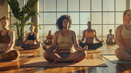 confidence body positive yogaの素材