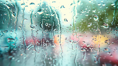 drops rain car windowの素材