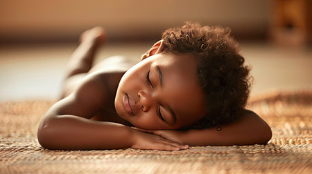 calm childs pose yogaの素材