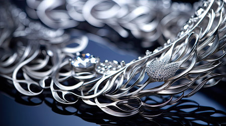 reflective bright silver backgroundの素材