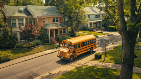 kids small school bus Inの素材