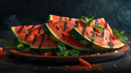 summer grilled watermelonの素材