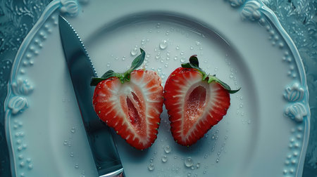 fruit strawberry cutの素材