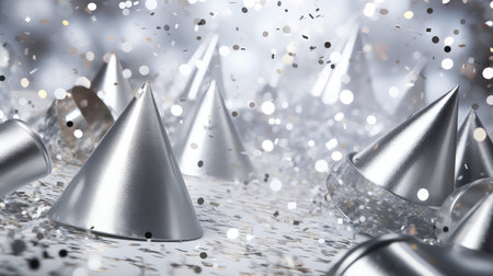 glamorous party silver backgroundの素材
