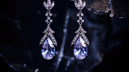 gemstone crystal jewelry backgroundの素材