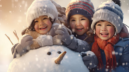 frozen snowy snow backgroundの素材