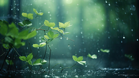 nature forest leaves backgroundの素材