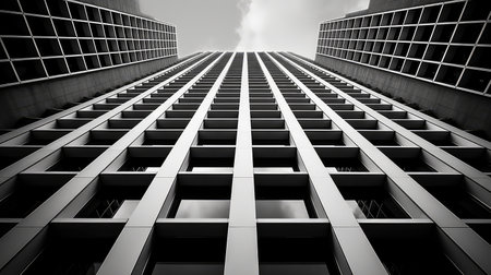 modern urban skyscraper buildingの素材