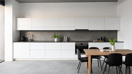 minimalist clean kitchen backgroundの素材