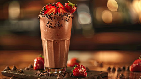delicious strawberry chocolate smoothieの素材