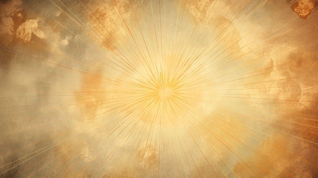 retro sunburst vintage backgroundの素材