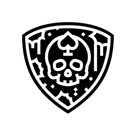 paintball team badge game glyph icon vector illustrationのイラスト素材