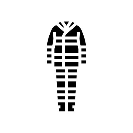 high visibility clothing glyph icon vector illustrationのイラスト素材