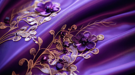 smooth royal purple fabricの素材