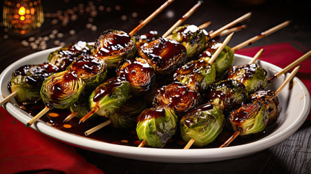 grilled roasted brussel sproutsの素材