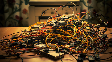 desk charging cableの素材