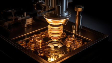 lenses science background lightの素材