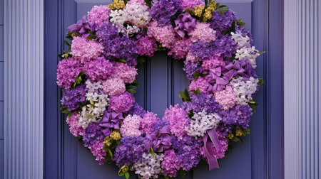 violet purple wreathの素材