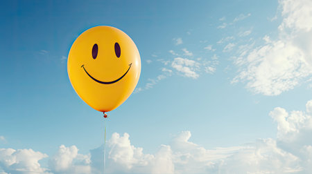 cheerful yellow smiley face emojiの素材