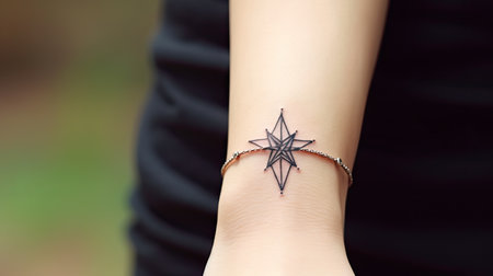 wrist five pointed starの素材