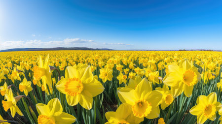 spring yellow daffodilの素材