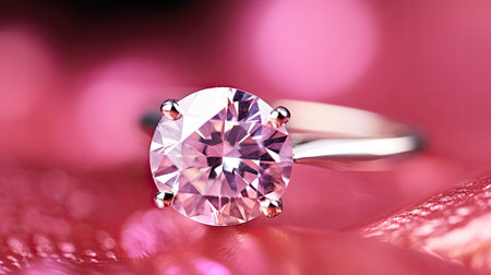 ring diamonds pinkの素材