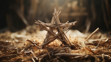 twigs nativity starの素材